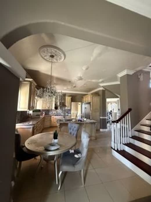Same house, dried and cleared