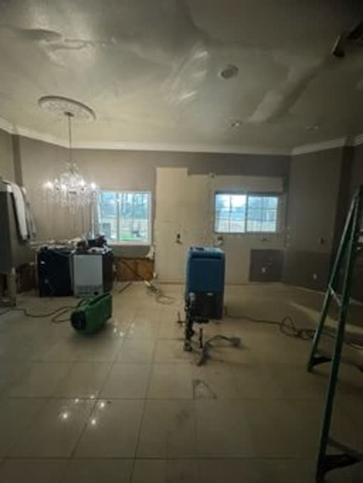Equipment staged across an open plan, sized to the volume